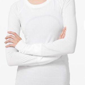 Lululemon Swiftly Long-Sleeve Top in White